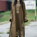 HC-1819 Izel luxury embroidered lawn 3 piece suit for women with elegant premium festive design