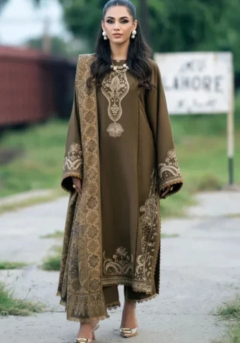 HC-1819 Izel luxury embroidered lawn 3 piece suit for women with elegant premium festive design