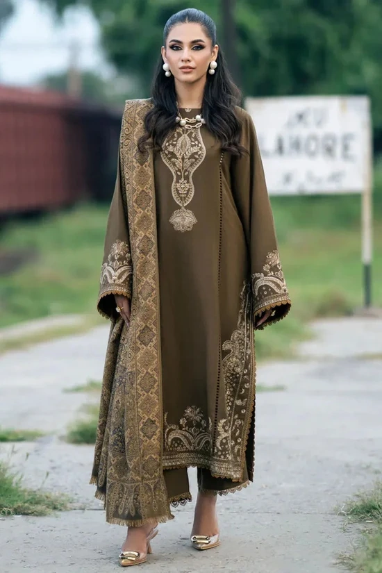 HC-1819 Izel luxury embroidered lawn 3 piece suit for women with elegant premium festive design
