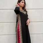HC-1821 Hussain Rehar luxury embroidered lawn 3 piece suit for women with premium designer festive style