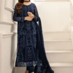 HC-1860 Maria B luxury embroidered lawn 3 piece suit for women with elegant premium festive design