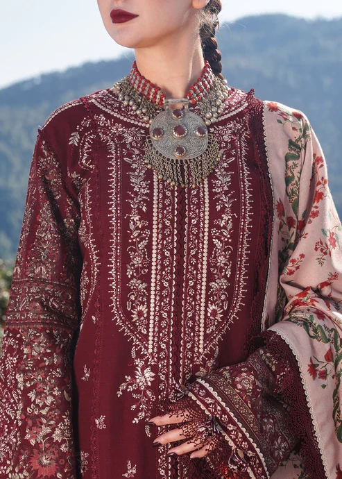 HC-262 Hussain Rehar Luxury Embroidered 3PC