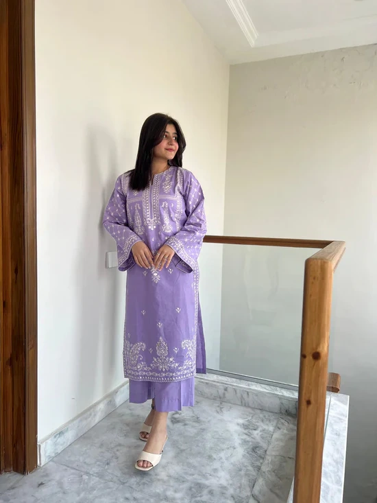 HC-303 Umza luxury embroidered lawn 2PC dress for women with premium summer fabric