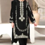 HC-304 black Umza luxury embroidered lawn 2PC dress for women with elegant embroidery and soft summer fabric