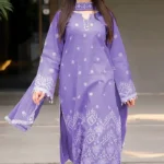 HC-307 premium quality unstitched lawn 3PC dress for women with elegant summer design and soft fabric