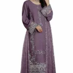 HC-326 purple Zarkash most trending lawn 3PC dress for women with elegant design and premium summer fabric