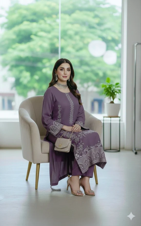HC-326 Zarkash Most trending lawn 3PC
