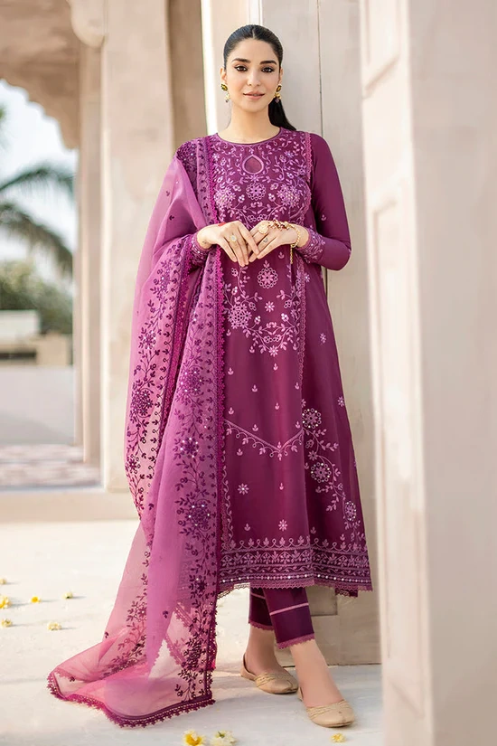 HC-4155 CrossStitch Embroidered Lawn 3PC