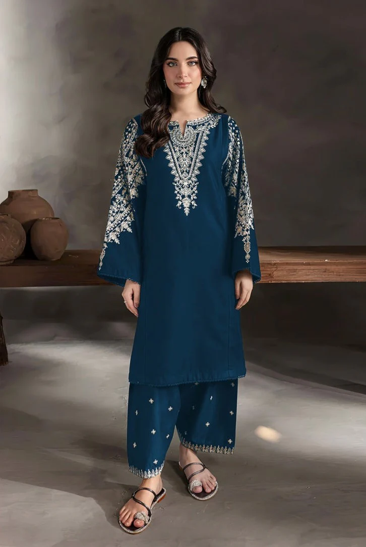 HC-321 Batik Party Wear Lawn -2PC
