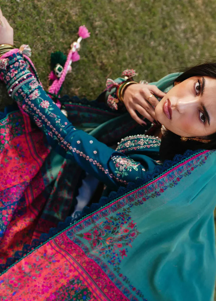 HC-121 hussain Rehar luxury Embroidered Lawn 3PC