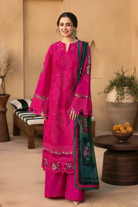HC-703 Saira Rizwan Chikankari Lawn 3PC – Special Designer Summer Collection
