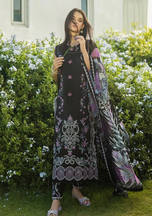 HC-817 Mushq Luxury Chickenkari Lawn 3PC