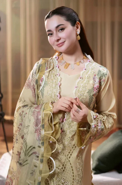 HC-801 Jade by Hania Luxury Chickenkari Special 3PC