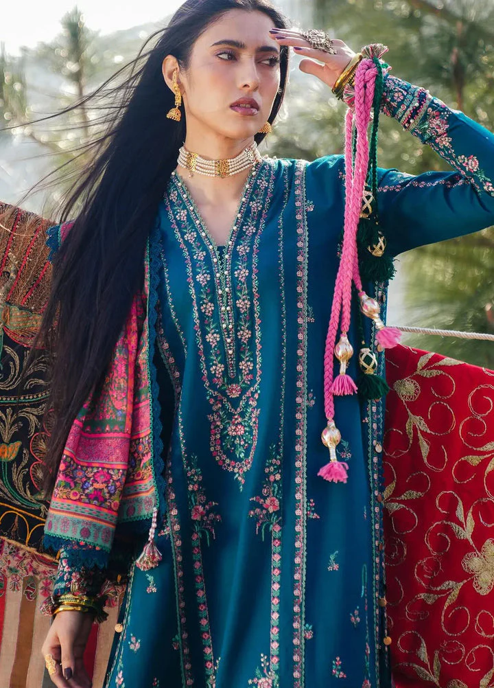 HC-121 hussain Rehar luxury Embroidered Lawn 3PC