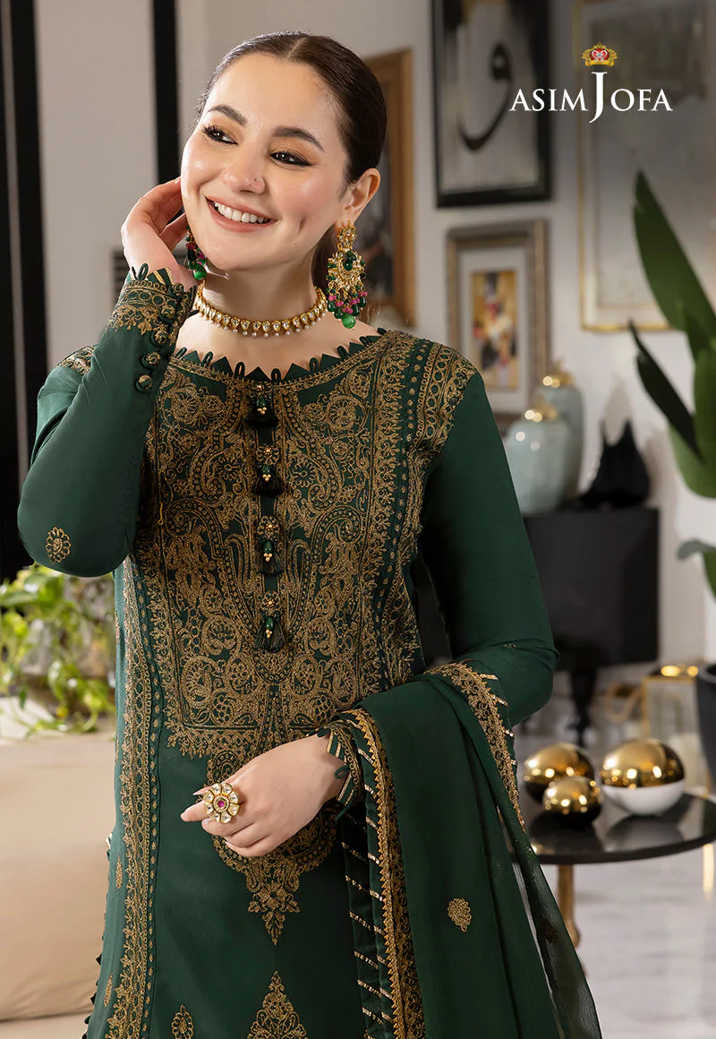 HC-716 Asim Jofa Embroidered Lawn 2PC