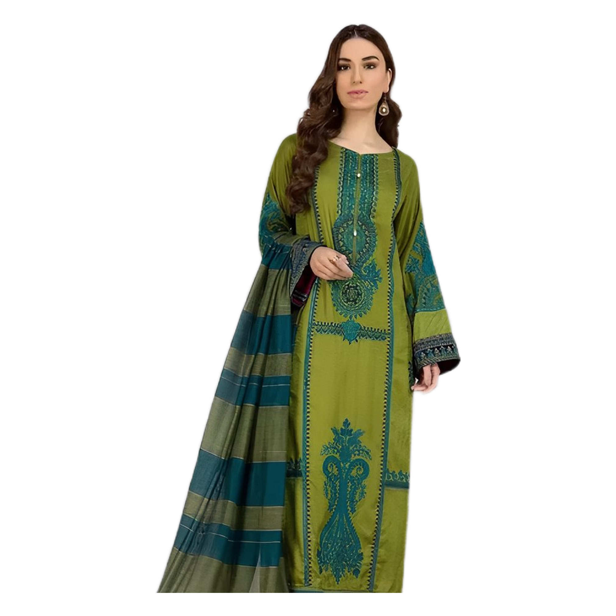 HC-1814 Maria B Luxury Embroidered lawn 3PC