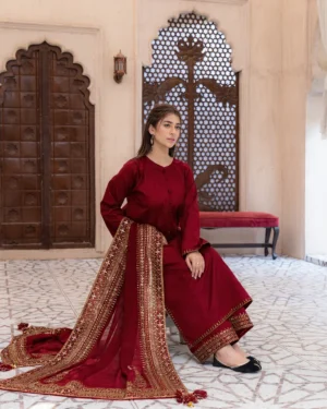 HC-1816 Dyot Luxury Embroidered Lawn 3PC