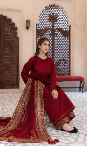 HC-1816 Dyot Luxury Embroidered Lawn 3PC