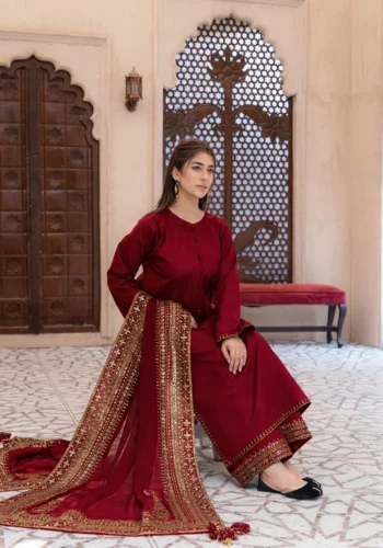HC-1816 Dyot Luxury Embroidered Lawn 3PC