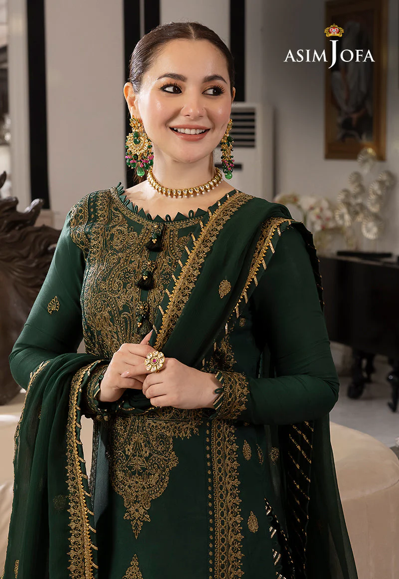 HC-716 Asim Jofa Embroidered Lawn 2PC