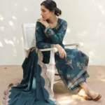 HC-1807 Mahrani luxury lawn 3 piece suit with ready to wear dupatta for women elegant premium festive design