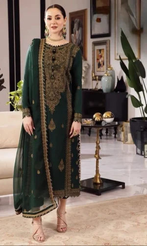 HC-716 Asim Jofa embroidered lawn 2 piece suit for women elegant designer casual wear outfit