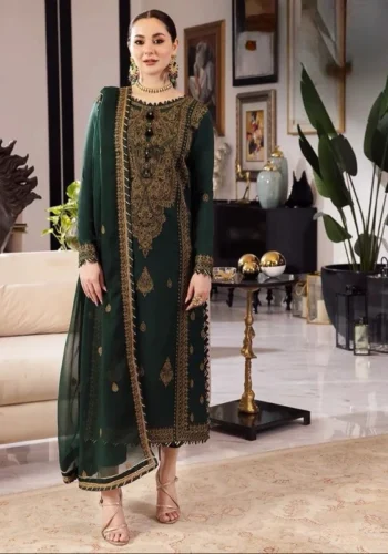 HC-716 Asim Jofa embroidered lawn 2 piece suit for women elegant designer casual wear outfit