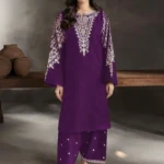 HC-321 Batik partywear embroidered lawn 2 piece suit for women with elegant festive design