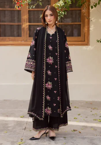 HC-819 Batik most demand embroidered lawn 3 piece suit for women with elegant premium festive design
