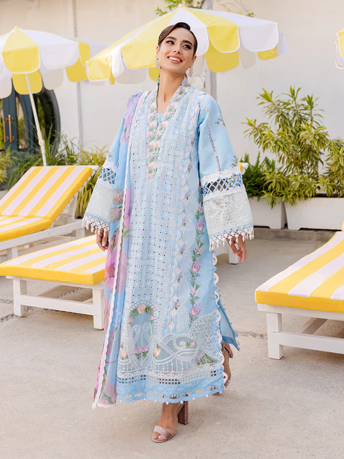 HC-6508 Parishay Chickenkari Eid Special Lawn 3PC