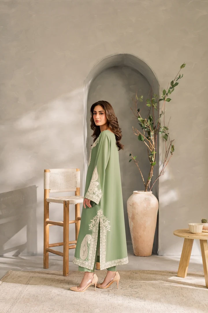 🔹 HC-5438 Cross Stitch Elegant 3PCS Luxury Outfit