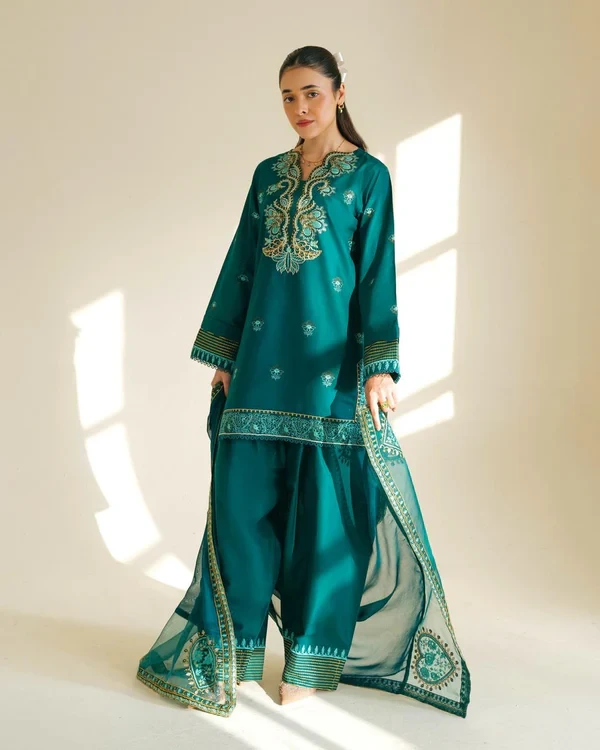 HC-9292 Cross Stitch Elegant 3 Piece Luxury Outfit