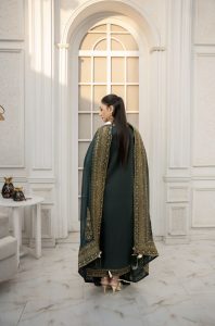 HC-5800 Green Mystique Elegant 3 Piece Designer Embroidered Outfit