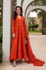 HC-7000 Faiza Saqlain Luxury 3 Piece Frock Collection