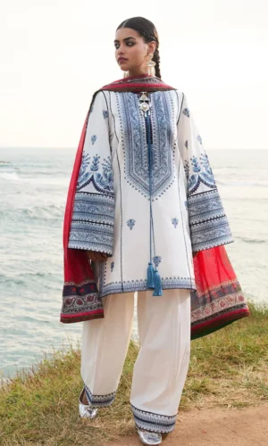 HC-4400 Hussain Rehar 3 piece luxury wear for women elegant embroidered designer festive outfit