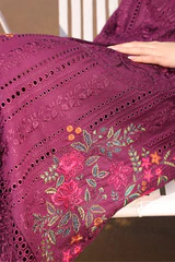 HC-4949 Imrozia by Hania Amir Chickenkari Heavily Embroidered 3PC Suit