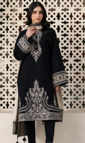 HC-312 Jazmin luxury embroidered lawn 3 piece suit for women with elegant premium festive design