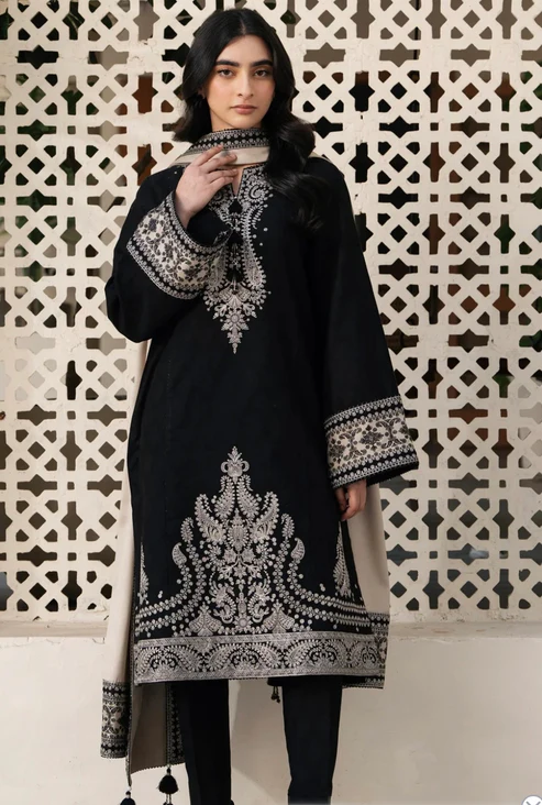 HC-312 Jazmin luxury embroidered lawn 3 piece suit for women with elegant premium festive design