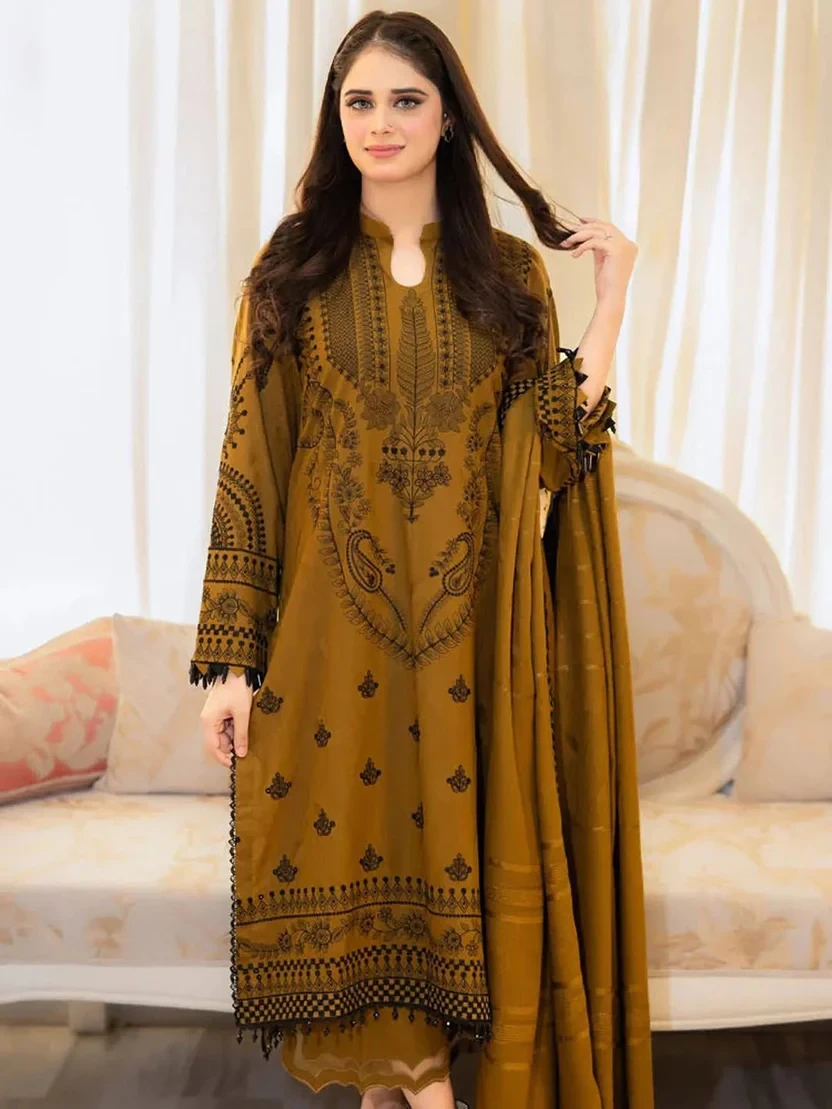 HC-3900 LIBAS 3 piece luxury premium wear for women elegant embroidered designer festive outfit