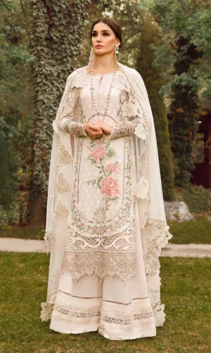 HC-531 Maria B ready to wear dupatta luxury lawn 3 piece suit for women with elegant festive design