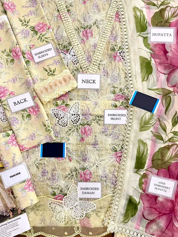 🔹 HC-4900 Maria B Butterfly DESIGNER  3PCS