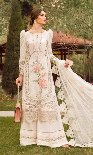 HC-531 Maria B ready to wear dupatta luxury lawn 3 piece suit for women with elegant festive design