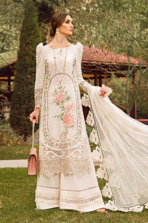 HC-531 Maria B ready to wear dupatta luxury lawn 3 piece suit for women with elegant festive design