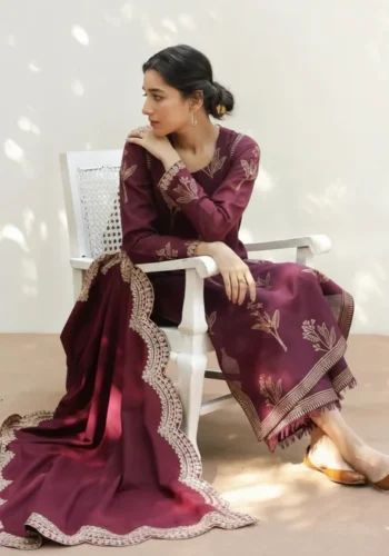 HC-5500 Mohagni elegant 3 piece suit with ready to wear dupatta for women embroidered luxury festive wear outfit