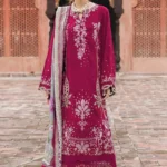 HC-7700 Nureh luxury premium 3 piece suit for women elegant embroidered designer festive wear outfit