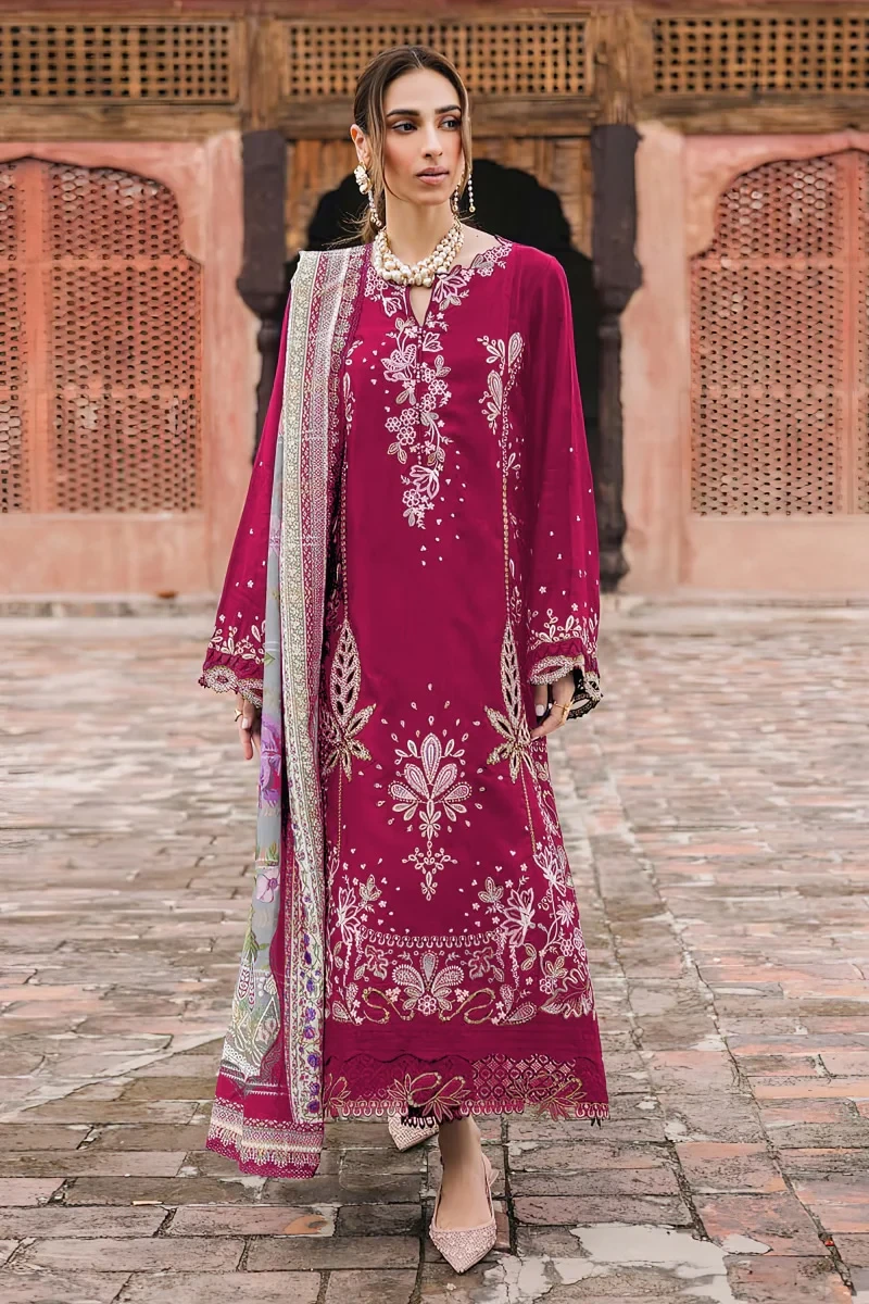 HC-7700 Nureh luxury premium 3 piece suit for women elegant embroidered designer festive wear outfit