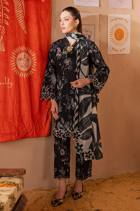 HC-2603 Nureh Luxury Print with Ready to wear Dubata