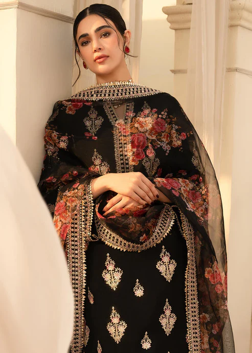 HC-1819 Nureh Luxury Embroidered with Ready to wear Dubata Lawn 3Pc