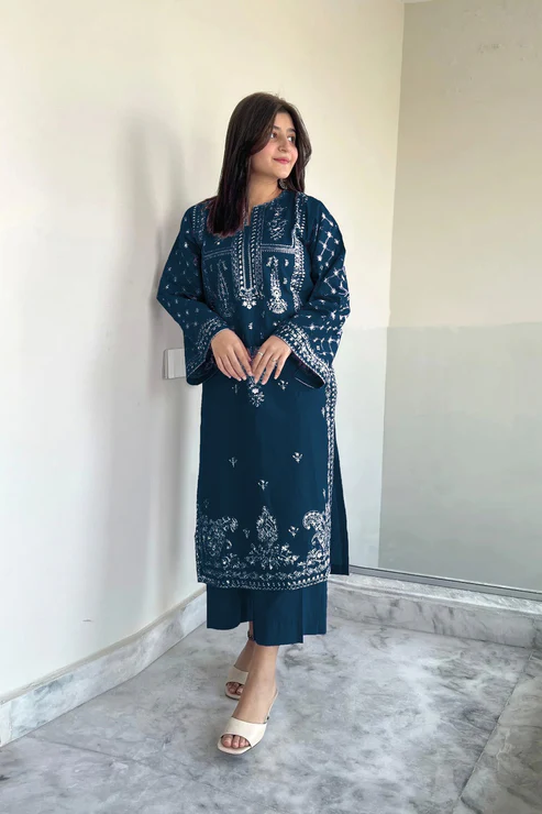 HC-303 Umza luxury embroidered lawn 2 piece suit for women with elegant premium festive design