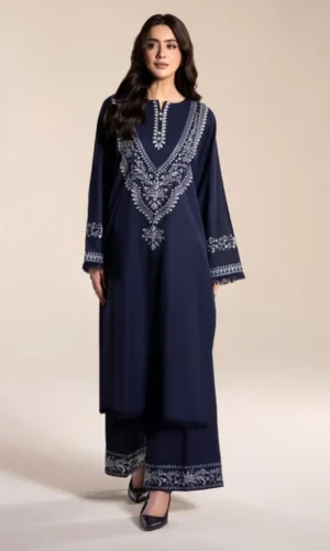 HC-6200 UNZAY luxury 2 piece suit for women elegant embroidered designer casual wear outfit